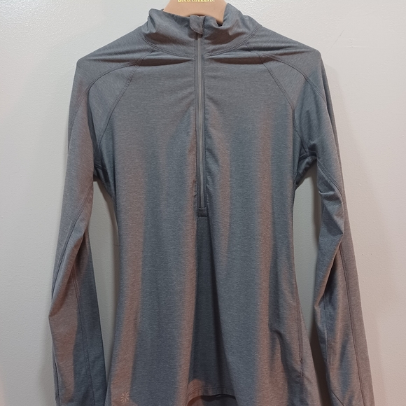 Athleta Women's Half Zip Pull Over Active top size S gray color - Picture 3 of 10